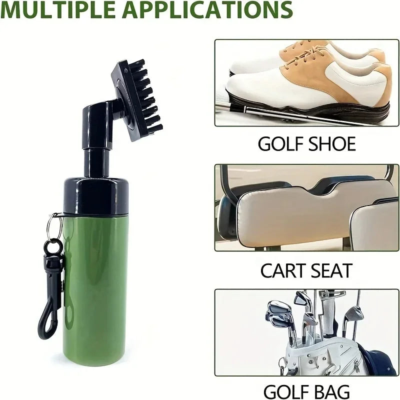 Golf Club Groove Cleaner – Brush with Leakproof Reservoir & Squeeze Tube