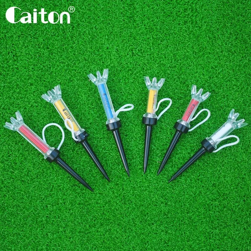 Caiton 5pcs Magnetic Golf Tees – 360° Bounce for Enhanced Swing & Distance