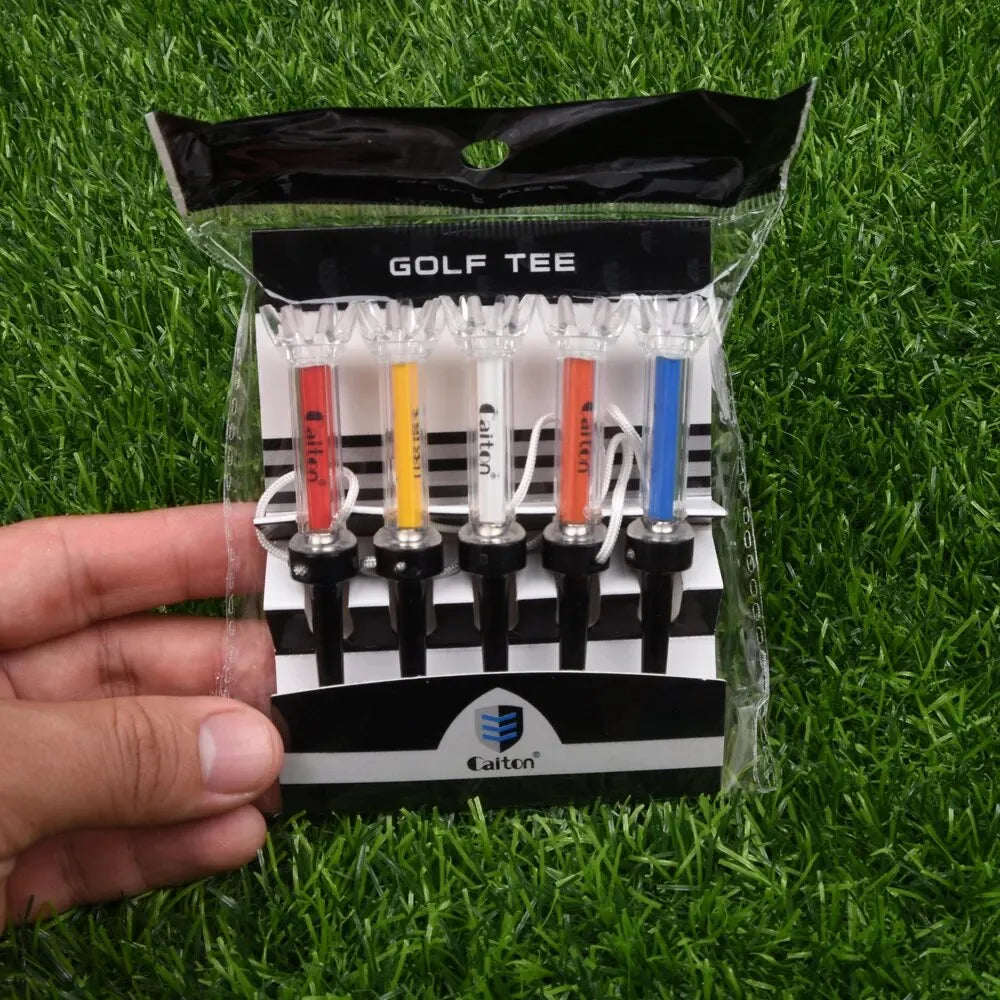 Caiton 5pcs Magnetic Golf Tees – 360° Bounce for Enhanced Swing & Distance