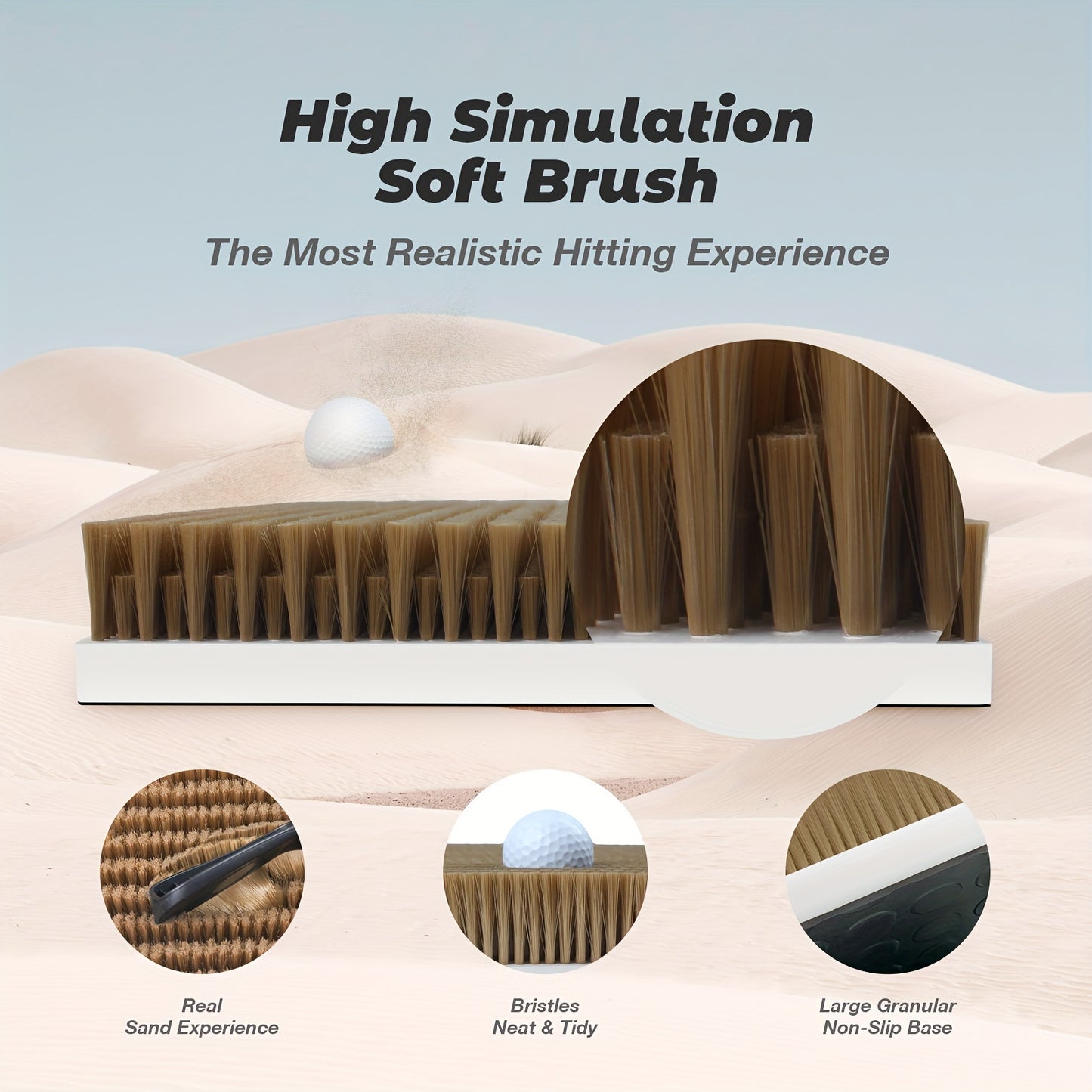 Golf Bunker Simulator Mat | Indoor/Outdoor Premium Sand Trap Practice Mat | Improve Your Golf Chipping and Bunker Play