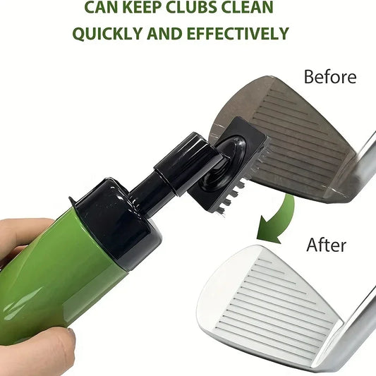 Golf Club Groove Cleaner – Brush with Leakproof Reservoir & Squeeze Tube